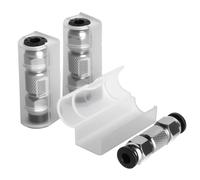 3PCS Connecteur de Tube PTFE Inox Coupleur Bowden Compatible with Bambu Lab X1/X1C/X1E/P1P/P1S Imprimantes 3D Résistant aux Hautes Températures Accessoires pour Imprimantes 3D