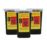 3pcs Conteneur D'élimination des Objets Tranchants en Plastique Boîte de Rangement pour Aiguilles de Déchets de Tatouage Boîte de Rangement pour Aiguilles de Tatouage Jetable pour Usage Domestique et