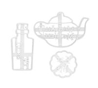 3pcs cookie moule ensemble biscuit biscuit gâteau moule boulanges mange moi dessert tampons biscuits à biscuits, moule à biscuits, fournitures de décoration pour la cuisson du bricolage, le gâteau, l