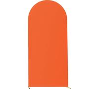 3pcs Couverture d'arc de mariage Set u moulé rond épaississement du dessus 4 pieds 5 pieds 6ft Kit backdrop élastique Orange