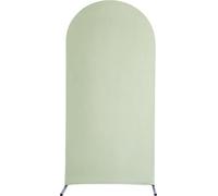 3pcs Couverture d'arc de mariage Set u moulé rond épaississement du dessus 4 pieds 5 pieds 6ft Kit élastique backdrop Matcha Green