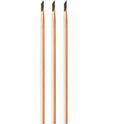 3pcs crayon à sourcils imperméable en bois, crayon eyeliner à sourcils longue durée noir/marron foncé pour remplir et souligner l'outil cosmétique de maquillage (Brun)