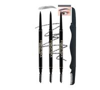 3pcs Crayon Sourcil Kit, Brun Foncé Stylo 3d Crayon Sourcil Waterproof Longue Durée, Brow Lift Kit Sourcils, Sans Transfert Eyebrow Pencil, Avec Accessoire Sourcils, Set Cadeau Maquillage Femme-05