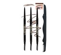 3pcs Crayon Sourcil Kit, Brun Stylo 3d Crayon Sourcil Waterproof Longue Durée, Brow Lift Kit Sourcils, Sans Transfert Eyebrow Pencil, Avec Accessoire Pour Sourcils, Set Cadeau Maquillage Femme-03