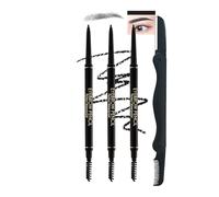 3pcs Crayon Sourcil Kit, Noir Stylo 3d Crayon Sourcil Waterproof Longue Durée, Brow Lift Kit Sourcils, Sans Transfert Eyebrow Pencil, Avec Accessoire Pour Sourcils, Set Cadeau Maquillage Femme-01
