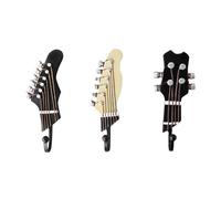 3pcs Crochets Multi-Usages Mural Tête De Guitare Cintre Crochet De Chapeau De Vêtements Cintres Maison Ornements Pour Chapeaux Sacs Ceintures Clés Vestes