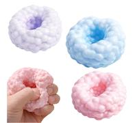 3PCS Crunchy Squishy Stress Ball,Slow Rebound Sensory Squeeze Balls,Soft Sand Filled Ice Skin Fidget Toy,Moldable Stress Ball with Beads,for Office Home Decrease Anxiety