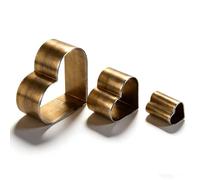 3pcs cuir coupe moules, Die Punch Cutter creux outil de perforation trou Punch Cutter acier artisanat bricolage moule de coupe pour bricolage cuir artisanat fabrication (amour cœur)