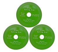 3PCS Disque Coupe Verre, Glass Cutting Disc 125 x 22,23 mm Disque de Coupe de Verre, Disque de Meulage Diamant Coupe Verre pour Porcelaine, Verre, Jade, Bouteilles de Vin