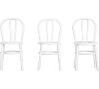 3pcs Dollhouse Chair modèle minuscule jeu de fer 1:12 échelle miniature accessoires de meubles décoration