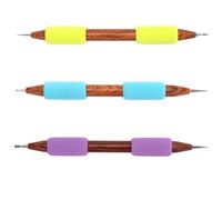 3pcs Dual-Ended Pottery Sculpting Tool for DIY Artists, Handicrafts, Polymer Clay Carving, and Texture Art