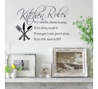 3Pcs English Letters Pattern Wall Sticker Removable DIY Wall Decal Wallpaper for Home Kitchen Decor (Décoration murale de lettres anglaises)