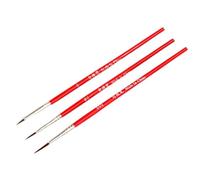 3pcs / Ensemble 0 00 000 Nylon Brush Crochet Ligne Pen Profession PROFESSIONNE Plus Profite DESSION pour DESSION pour LA Peinture D'HUILE Aquarement en Acrylique