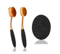 3pcs Ensemble Applicateur de Crème Solaire, Applicateur de Lotion Solaire Brosse de Crème Brosse de Protection Solaire avec Tapis de Nettoyage Applicateur de Crème Solaire pour Enfants Adultes