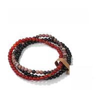 3pcs / Ensemble en Pierre Verte Naturelle Agates de Mousse 4 mm