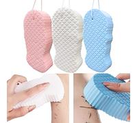 3pcs éponge de bain exfoliante,éponge de bain 3D,brosse de douche,éponges de bain douces pour la douche,élimination des peaux mortes pour le corps,éponge de douche pour adulte et bébé