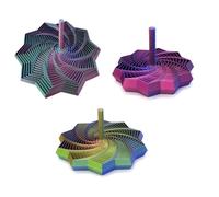 3PCS Étoile Sensorielle Fidget-Imprimé en 3D，Fractall Fidget avec Poignée,Jouet Hexagonal,Hexagones Fidgett ,Jouet Anti-Stress pour Bureau, Salle De Classe