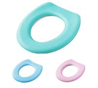 3pcs Eva housse de siège de toilette Douce imperméable lavable coussin épais de siège de toilette Couverture de Siège de toilette Housses d'abattants WC-O type