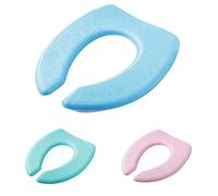 3pcs Eva housse de siège de toilette Douce imperméable lavable coussin épais de siège de toilette Couverture de Siège de toilette Housses d'abattants WC-V type