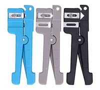 3pcs Fiber Optic Stripper Set | Coaxial Cable Crimper & Wire Stripper Tool | 3 Straight + 1 Curved Cutting Components for 0-7.9mm Cables | PVC Grip for Electronics/Network /