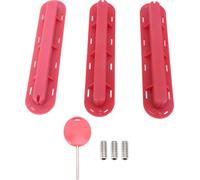 3pcs Finbox -Set PVC Surfboard Surfs Fiche aileron avec clé pour paddle boardsatz rouge