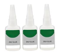 3pcs Gale huileuse 20G étanche à sec rapide et à sec fort adhésif mince super colle pour les céramiques en bois en plastique en métal et plus de soudage, soudage haute résistance gras, fort, pour t