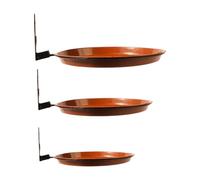 3pcs Garden D'oiseau De Jardin Plateau d'alimentation Et Base Non Cru