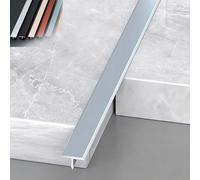 3pcs Givré Seuil de Porte, 90cm Barre de Transition de Plancher en Aluminium T, Profilé de Transitions Sol, Bande de Portes pour Couvrir Les Espaces Entre Les Sols en Bois(Iron Gray,33mm/1.3inch)