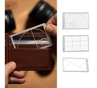 3pcs Golden Ratio View Finder, Visionneuse pour La Photographie, Outil De Composition Portable en Tiers, pour Le Dessin FibonacciViewer, pour La Peinture, L'esquisse