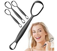 3PCS Gratte Langue, Racle Langue En Métal, Grattoir Langues Réduit La Mauvaise haleines, Pour Hygiène Buccale Et haleines Fraîche, Facile à Utiliser Et à Laver, 3 Couleurs, 15.5 × 3.8 Cm