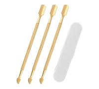 3pcs Grattoir Billets Loterie, Double Tête de Poussée Outil à Gratter Grattoir à Étiquettes de Loterie Polyvalent avec Boîte de Rangement pour Révéler Sans Faille un Cadeau Chanceux (Or)