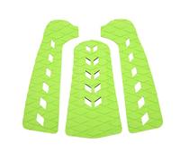3Pcs Green Surfboard Traction Pad, Surf Board Deck Grip with Anti Vibration and Water Resistance, EVA Thermal Insulation Foot Pads for Yachts RVs Boats and Marine Use