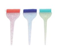 3Pcs Hair Dye Brush Set Professional, Home Salon Hair Highlighting Brush Applicator With Glitter Handle, Hair Bleach Dit Hair Coloring Products For Highlights