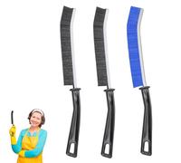 3Pcs Hard Bristle Crevice Cleaning Brush, Multifunctional Grout Cleaner Brush, Thin Gap Cleaning Brush Set, Small Cleaning Tools for Household Use, Kitchen, Bathroom, Toilet, Window Track,Tight Space