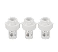 3PCS Hose Drain Plug Connector Pool Pipe Adapter Water Drainage Plug for Intex 10184 Round Swimming Pools 25mm Thread