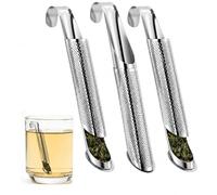 3PCS Infuseurs Acier Inoxydable, Boule À Thé Réutilisable avec Couvercle, Filtre À Thé pour Feuilles Libres Herbes Épices, Passoire Universelle pour Théière Mug Tasse Bouteille, Maison Bureau