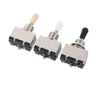 3PCS Interrupteur à bascule de guitare électrique 3 voies Changement de voix SHIFTER PRIMIUM Metal Construction pour les accessoires de musiciens de remplacement et de réparation