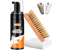 3PCS Kit De Nettoyage Pour Chaussures En Daim Blanc Mousse 5,07Oz /150ML Tissu Tennis Mesh Cuir Bottes Toile Chaussures De Sport Golf Kit De Nettoyage Ensemble De Brosses