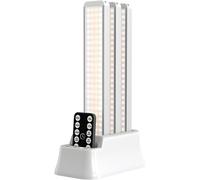 3PCS Lampe d'armoire 96 LEDs avec station de charge , 1800mAh Rechargeable Lampe de Placard à Détecteur de Mouvement, Eclairage à LED étude de