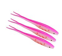 3pcs Leurre Souple Fourche Pêche Queue Eau Salée Appât Élastique 17 5 cm 18G Swimbait Artificiel Pêche Professionnelle