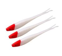 3pcs Leurre Souple Fourche Pêche Queue Eau Salée Appât Élastique 17 5 cm 18G Swimbait Artificiel Pêche Professionnelle