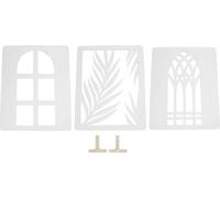 3PCS Light Shadow Boards Multiple Pattern Photo Background Set pour l'intérieur -Portrait de nature morte -Photographie de produits