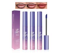 3Pcs Lip Stain Peel Off Set,Peel Off Lip Liner Tattoo,Rouge à lèvres Nude Rouge Rose Mat Longue Tenue Stains à Lèvres Imperméables et Résistants au Transfert pour les Femmes et les Filles