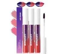 3Pcs Lip Stain Peel Off Set,Teinture a Lèvres,Imperméable Longue Durée Lip Tint Stain Wipe Off,Transferproof,Nude Pink/Rose/Pink,Fini Mat Maquillage Peel off Pour Femmes