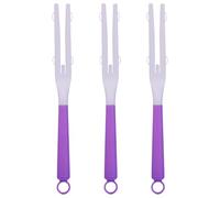 3pcs Manche Plumeau, Amovibles Manche de Rechange de Plumeau Duster Handle Plastique Rallonges Balai Baguette pour Un Nettoyage Facile (Violet)