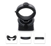 3pcs Manchon De Protection + Couvre-Masque De Avant Et Arrière Étanche En Silicone Pour Casque Oculus Rift S - Noir