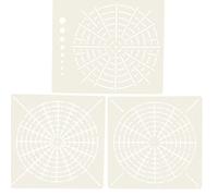 3pcs Mandala Painting Modèles Pochants pour Scrapbook Coloriage Album De Relief Pochoir Lavable Décoratif