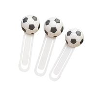 3Pcs Marque-pages de Football imprimés en 3D Clip de de Page de Manuel en Plastique léger pour Les étudiants Voyage et Lecture Quotidienne Marqueur de Livre sur Le thème du Football