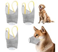 3pcs Masques Gaz Réglables pour Chien, Nouveaux Museaux Créatifs pour Chiens Respirants Réutilisables Anti-Smog Filtrant Efficacement Pollution de l'air (Petit)