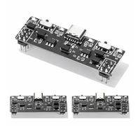 3pcs Module d'alimentation pour Plaque d'essai avec Ports USB-C à Double Interrupteur (3,3 V/4,8 V), Compatible Arduino, Raspberry Pi et Projets Électroniques DIY